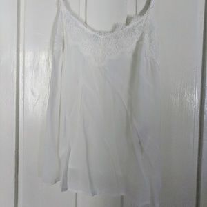 NWT White Lace Trim Cami